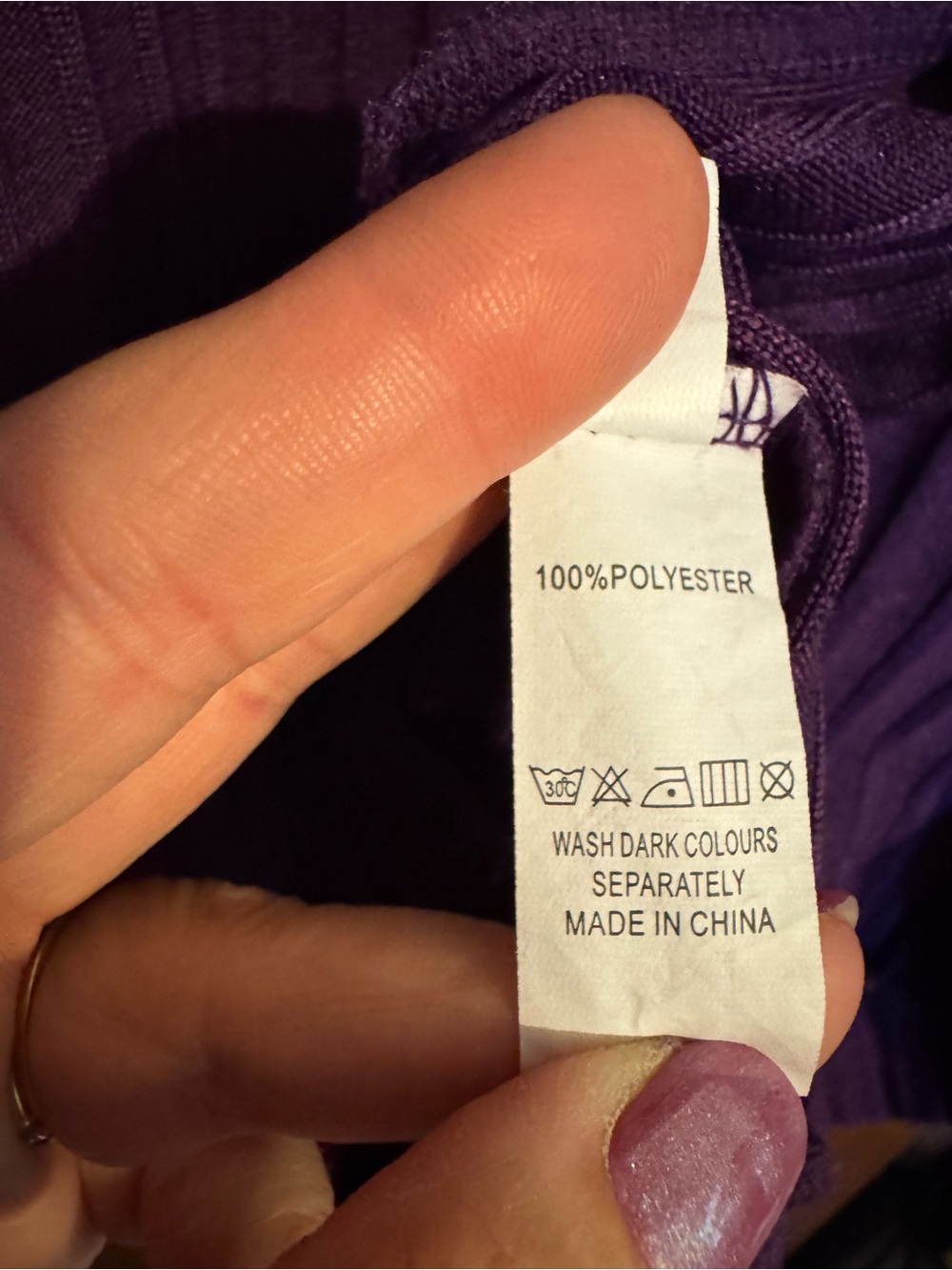 Purple Open-Front Ribbed knit Cardigan Sweater - Picture 4 of 6